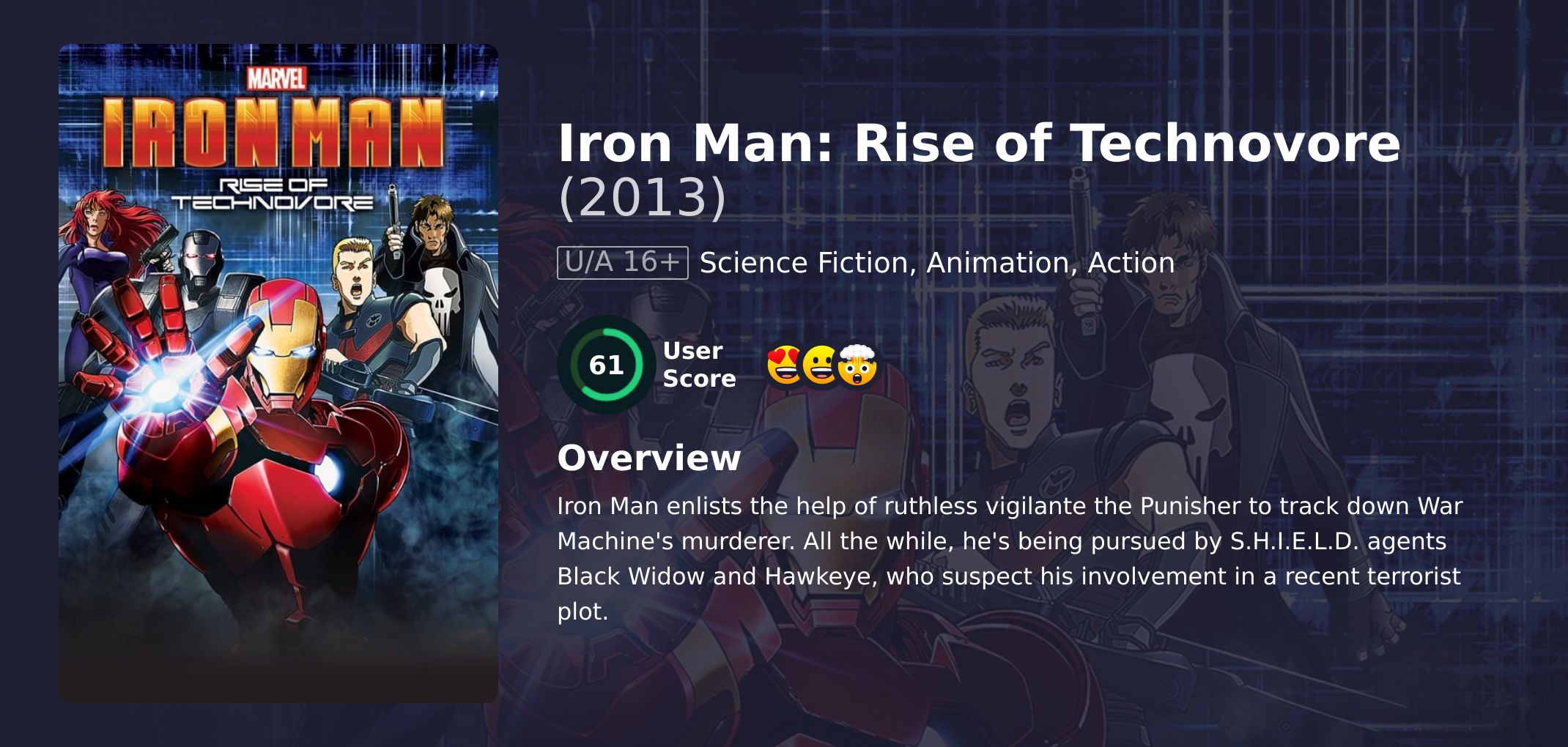 Iron Man: Rise of Technovore Movie Hindi Dubbed