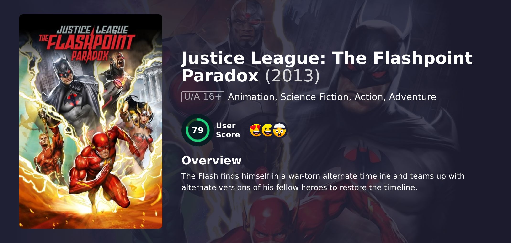 Justice League: The Flashpoint Paradox Movie English Dubbed