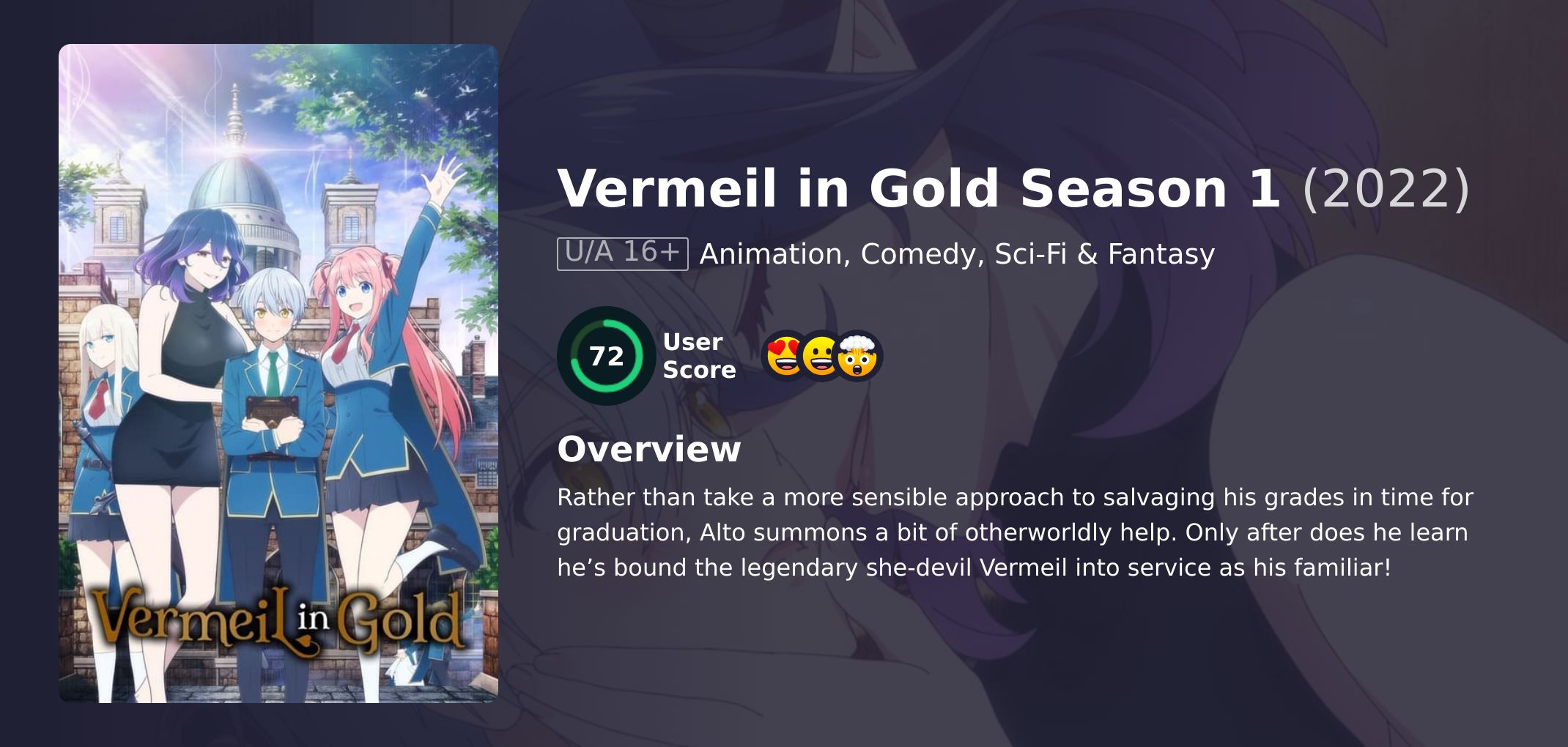 Vermeil in Gold Season 1 Japanese Dubbed