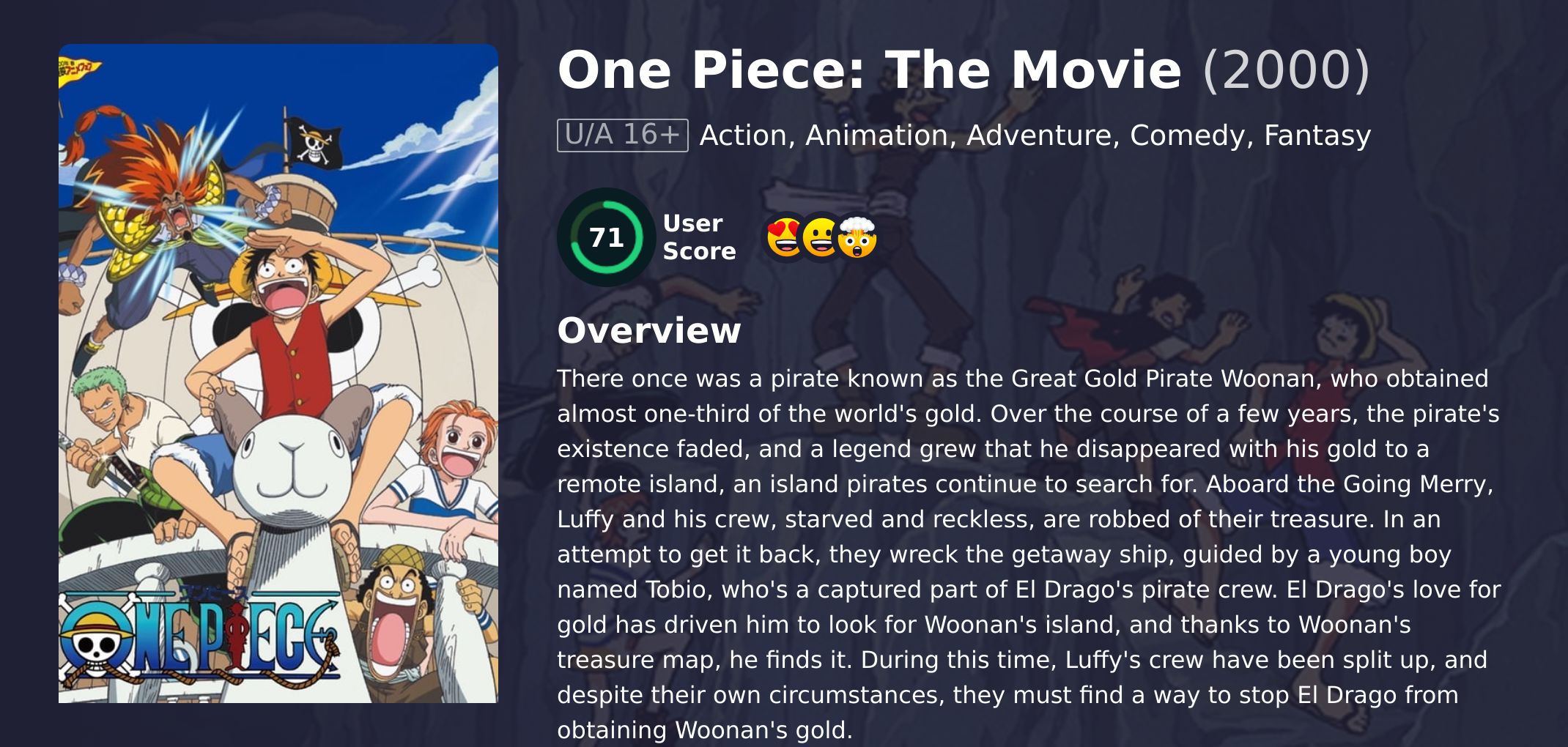 One Piece: The Movie Movie Hindi Dubbed