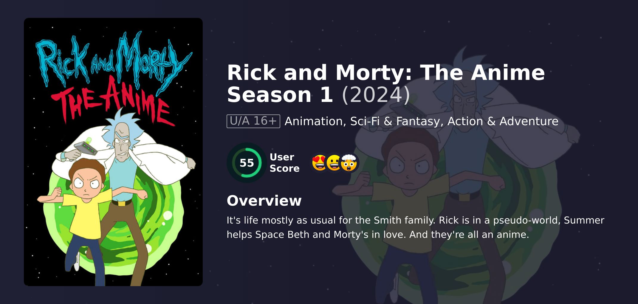 Rick and Morty: The Anime Season 1 English Dubbed