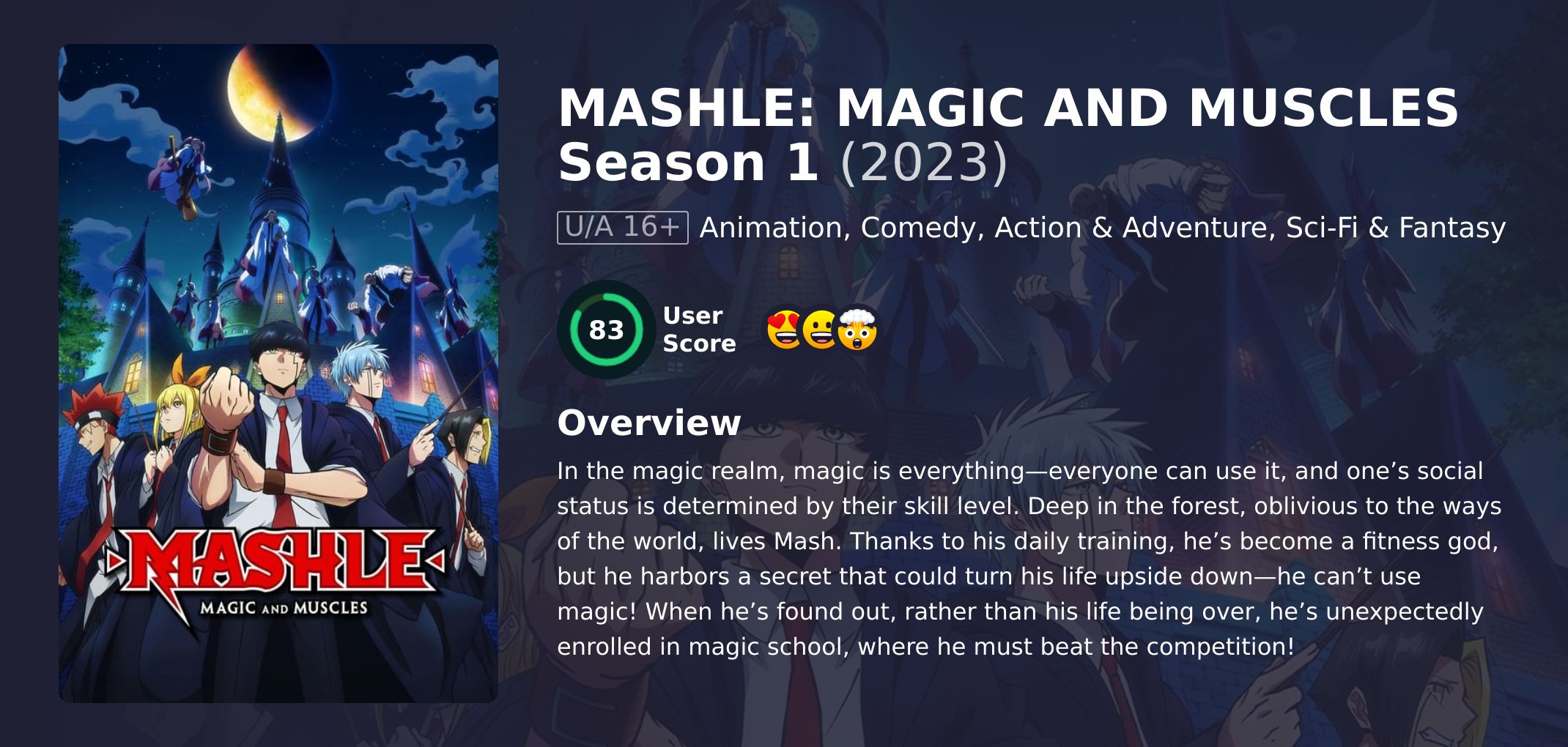 MASHLE: MAGIC AND MUSCLES Season 1 Hindi Dubbed