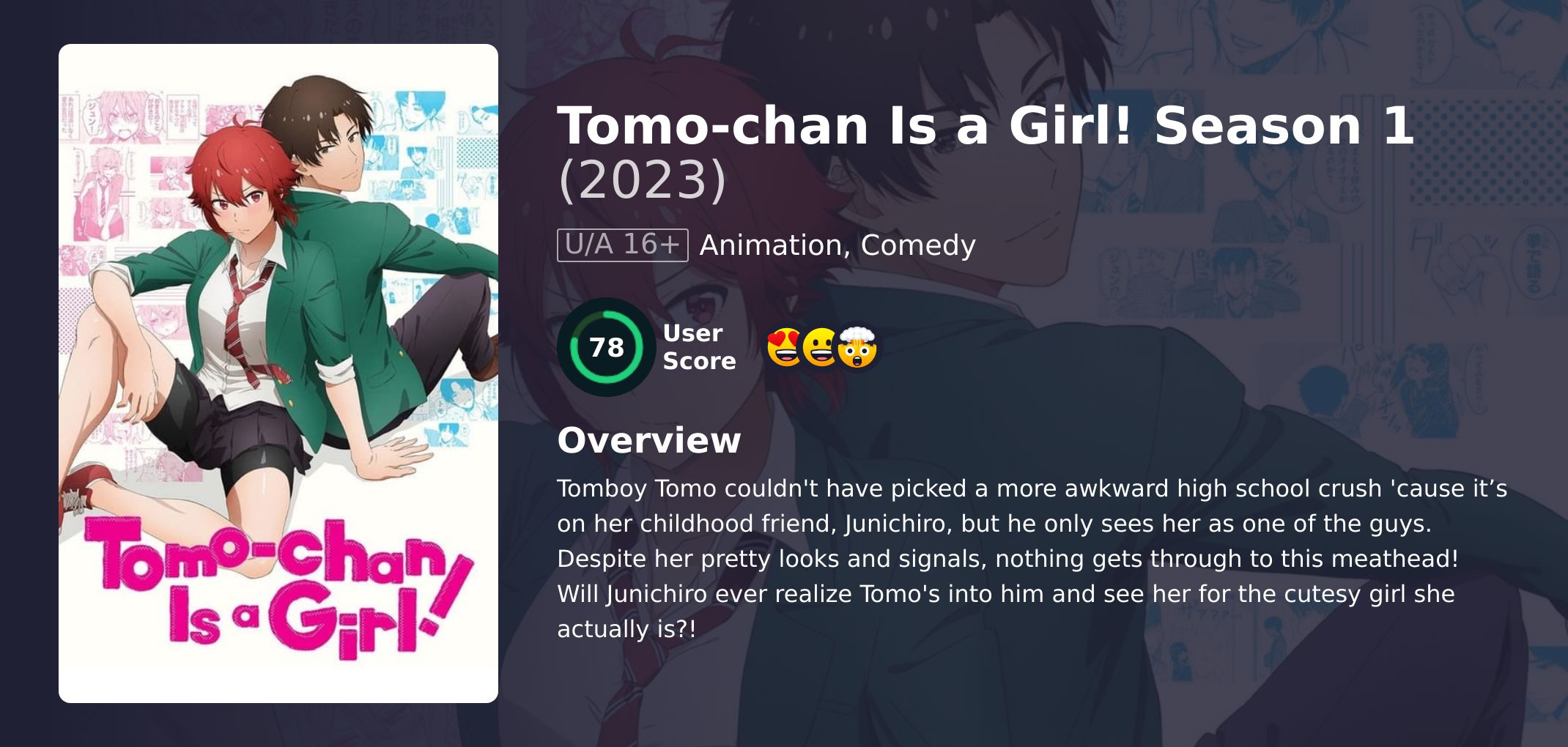 Tomo-chan Is a Girl! Season 1 Hindi Dubbed