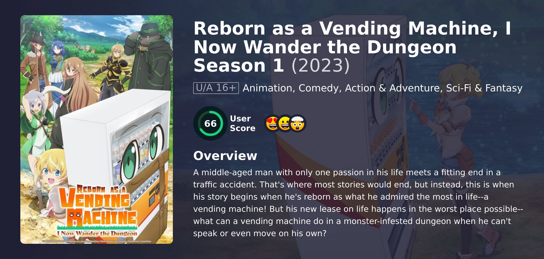 Reborn as a Vending Machine, I Now Wander the Dungeon Season 1 Hindi Dubbed