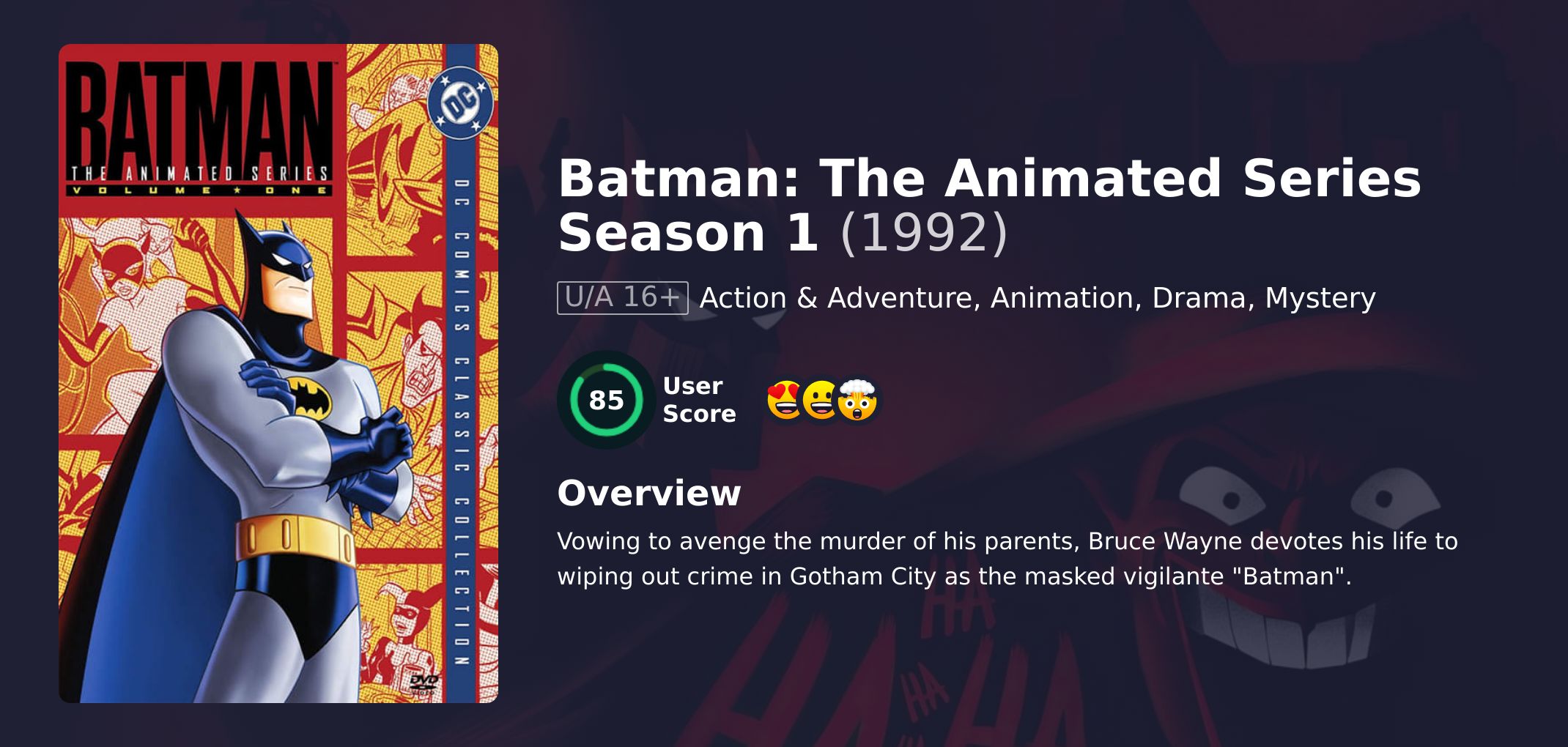 Batman: The Animated Series Season 1 Hindi Dubbed