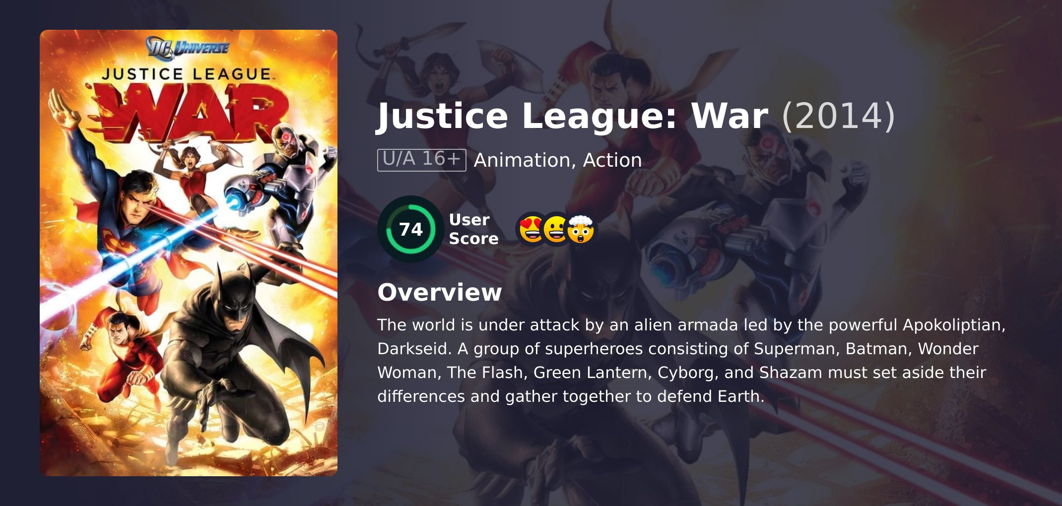 Justice League: War Movie English Dubbed