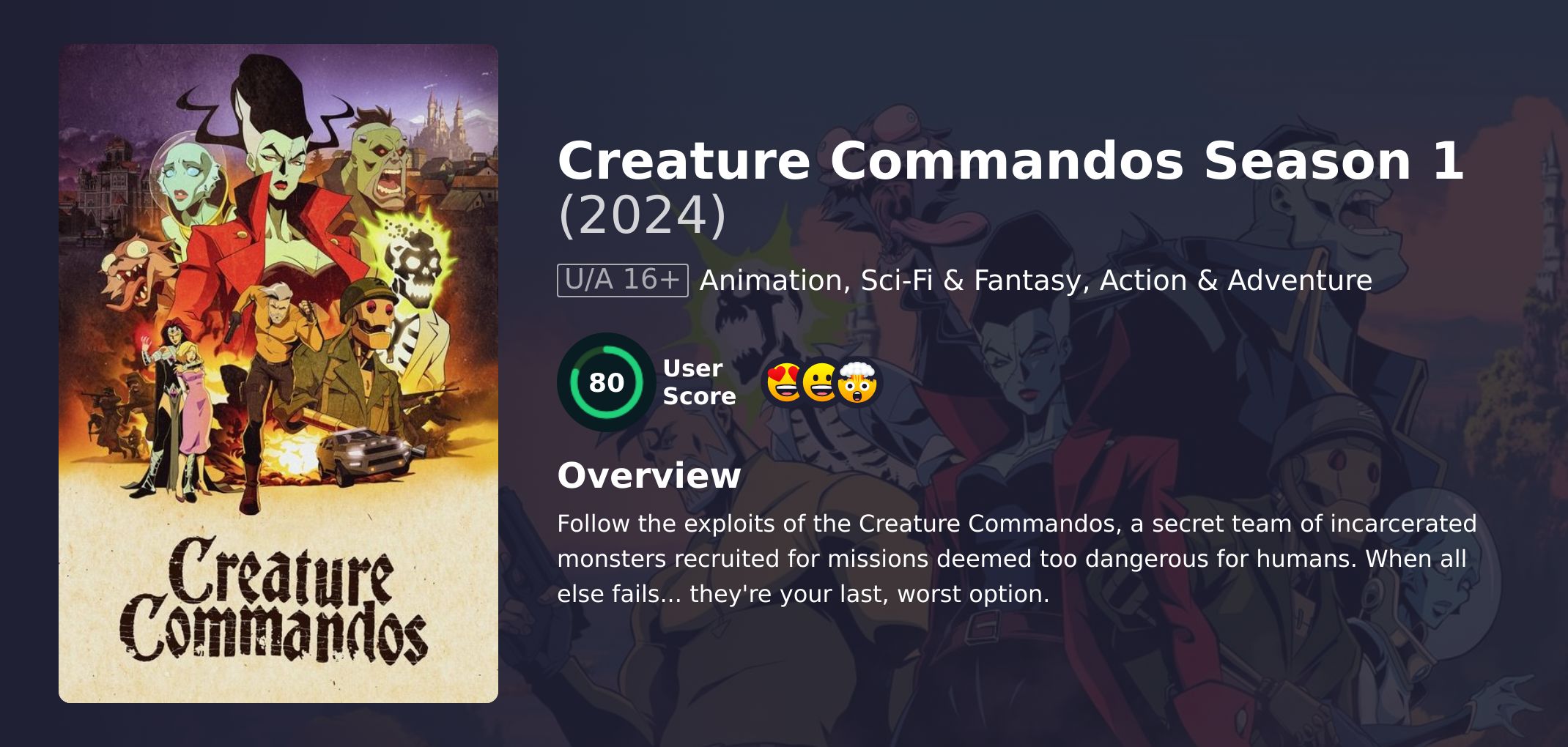 Creature Commandos Season 1 English Dubbed