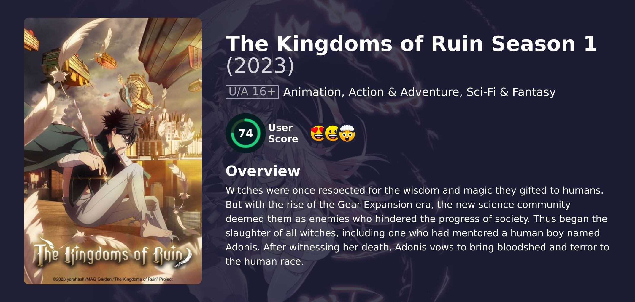 The Kingdoms of Ruin Season 1 Hindi Dubbed