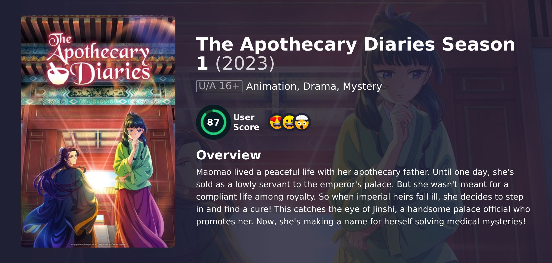 The Apothecary Diaries Season 1 Hindi Dubbed