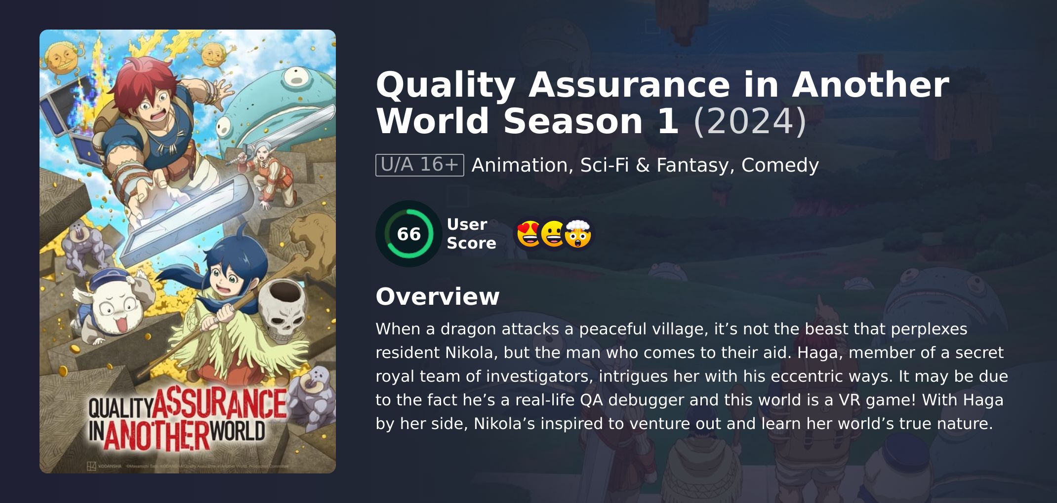 Quality Assurance in Another World Season 1 Hindi Dubbed