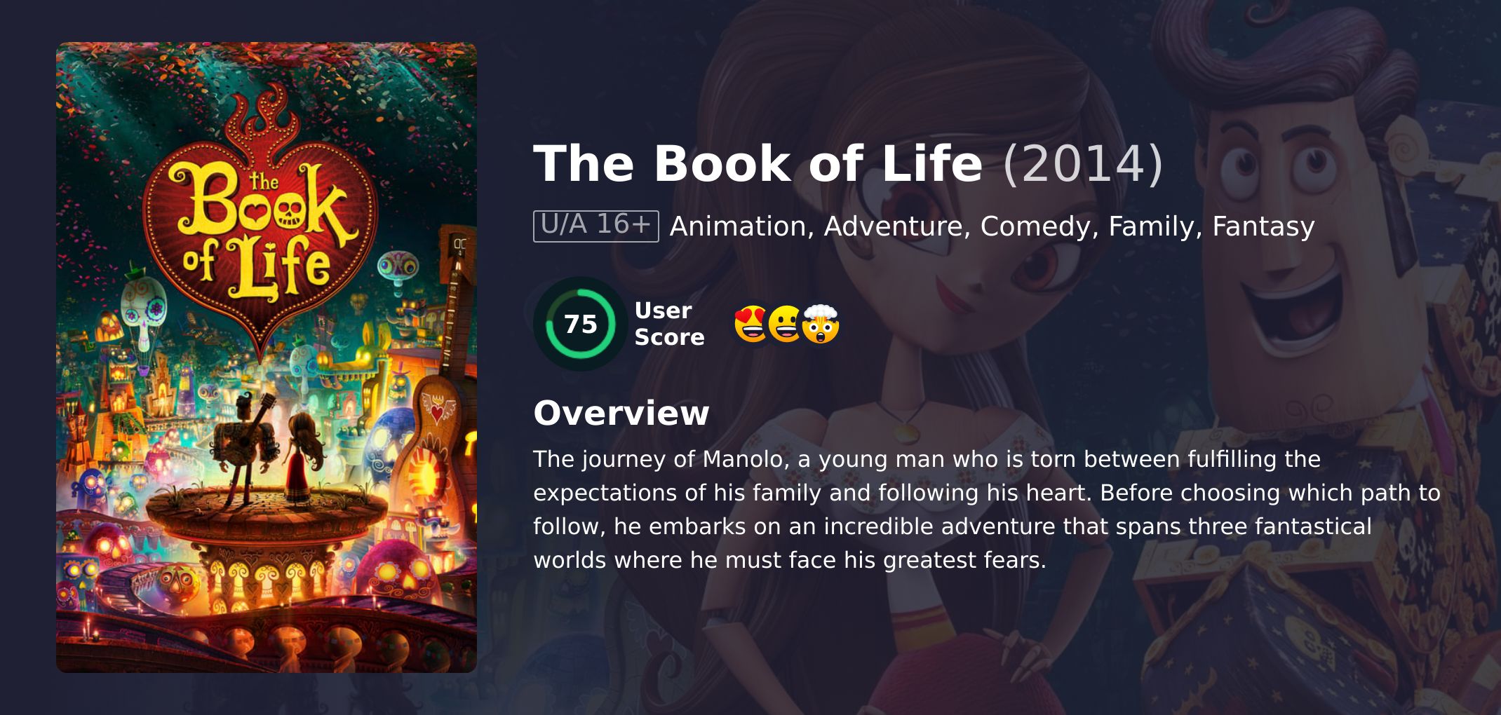 The Book of Life Movie English Dubbed