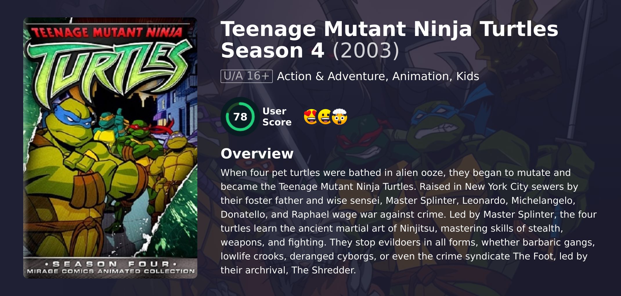 Teenage Mutant Ninja Turtles Season 4 English Dubbed