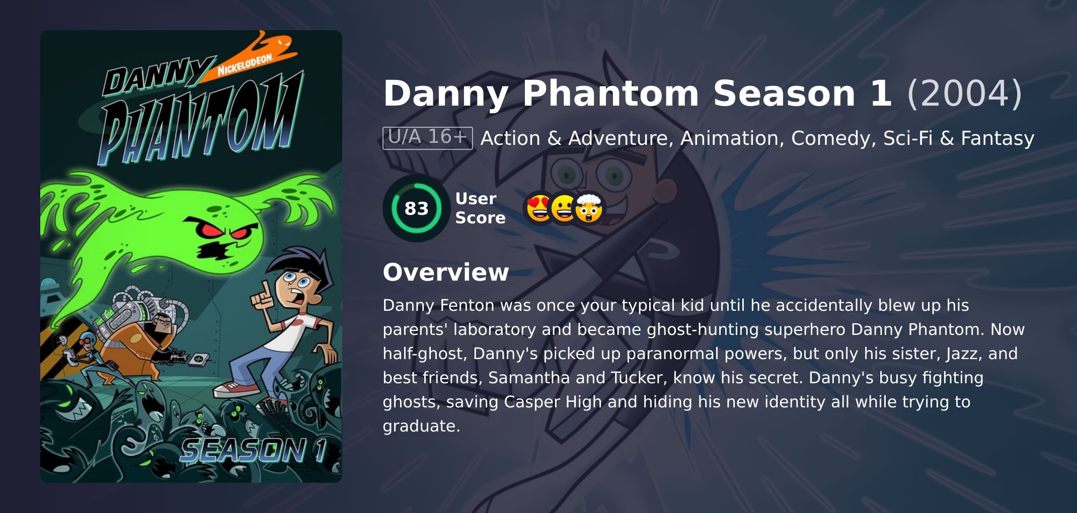 Danny Phantom Season 1 Hindi Dubbed