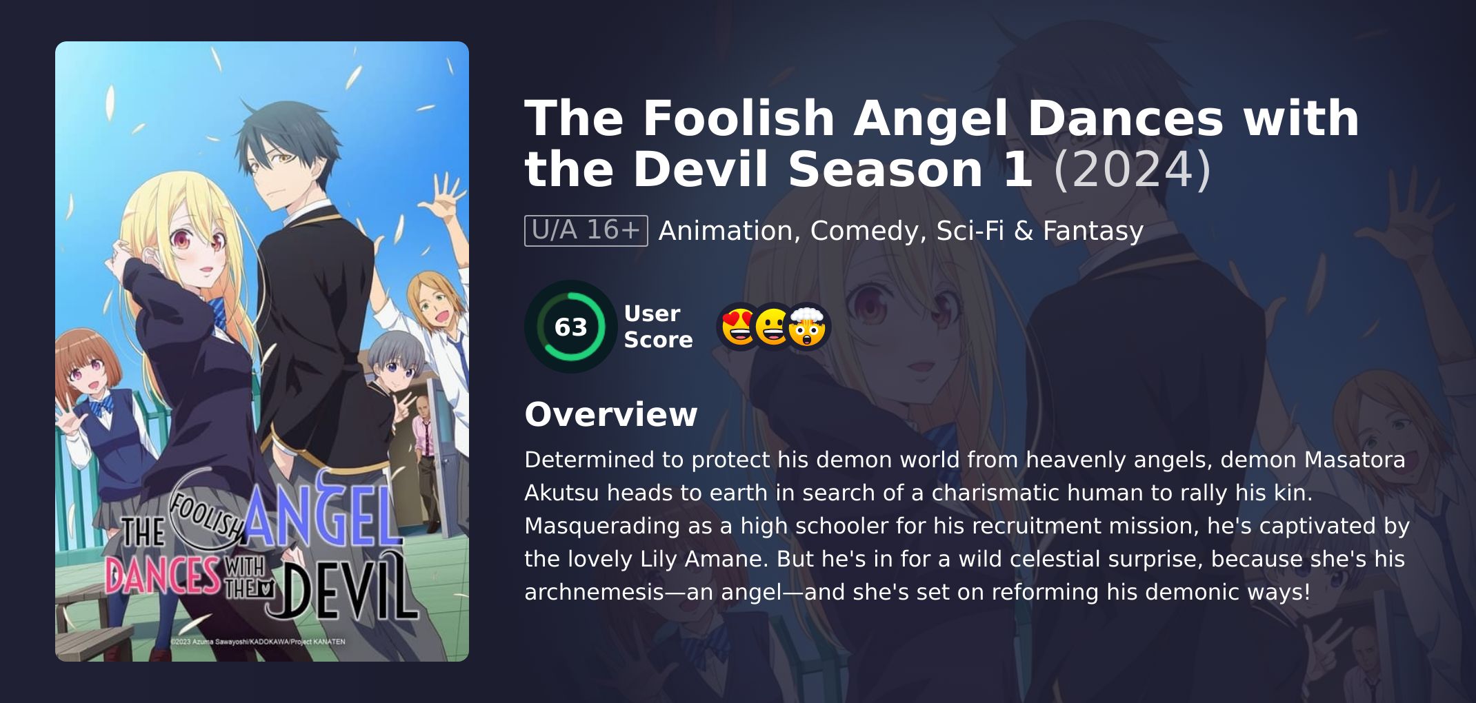 The Foolish Angel Dances with the Devil Season 1 Japanese Dubbed