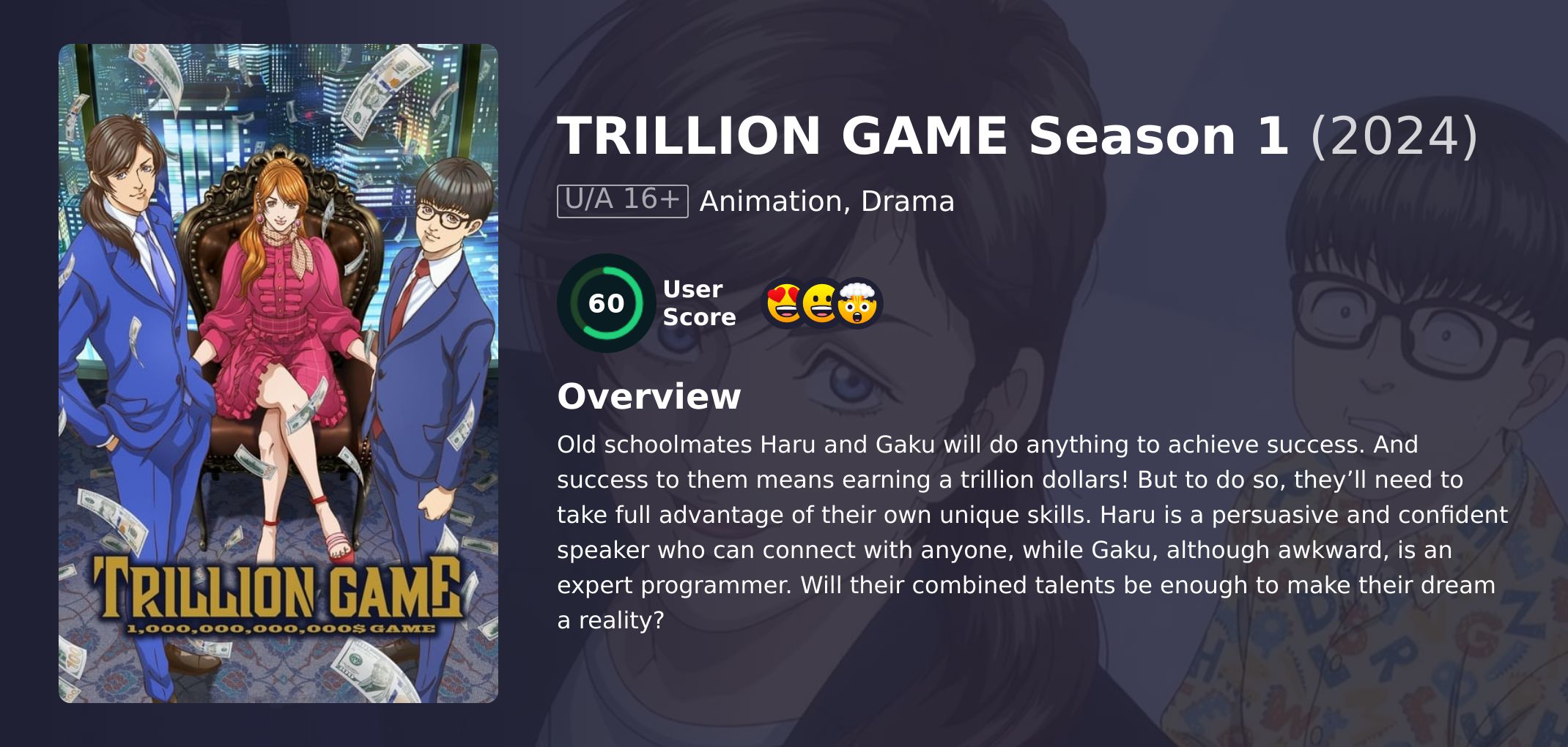 TRILLION GAME Season 1 Hindi Dubbed