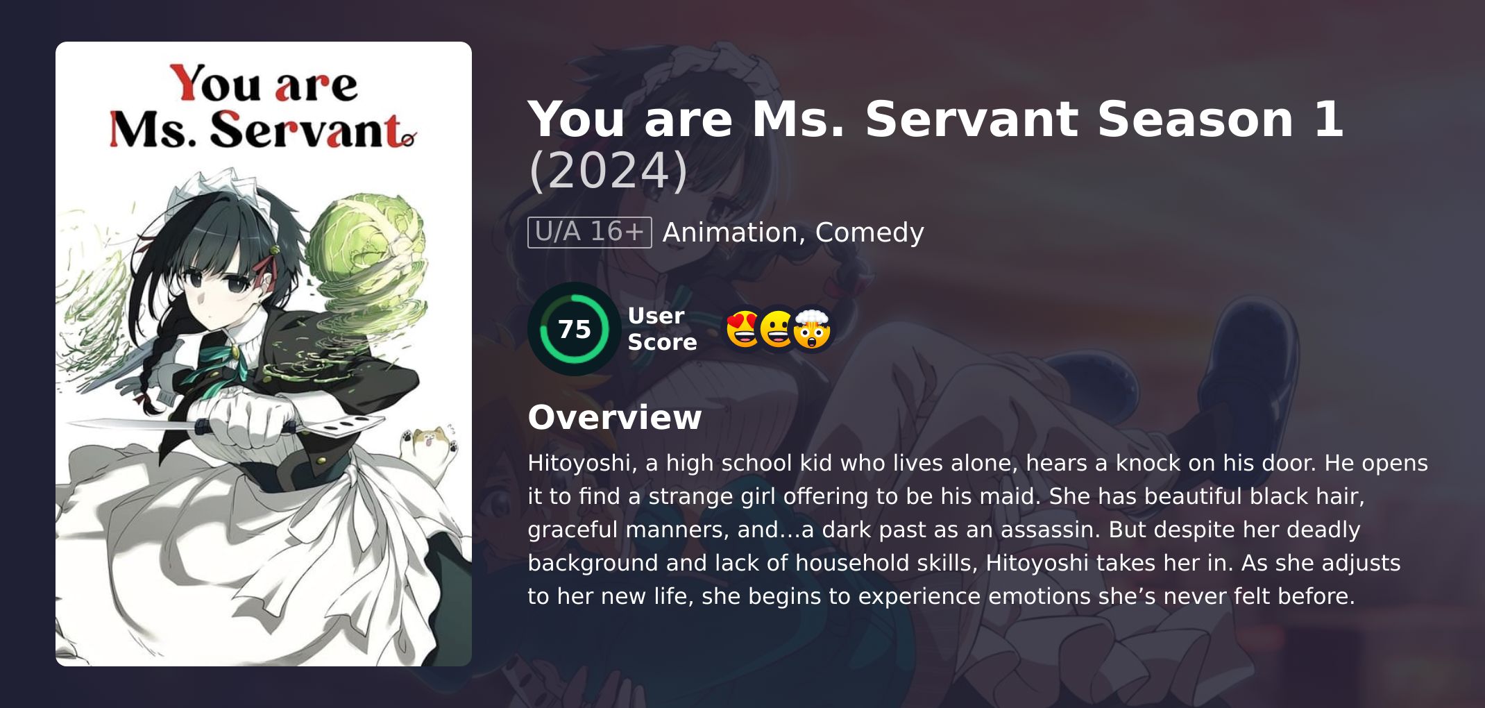 You are Ms. Servant Season 1 Hindi Dubbed