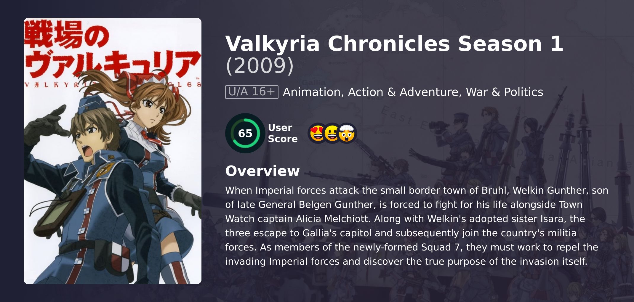 Valkyria Chronicles Season 1 Hindi Dubbed