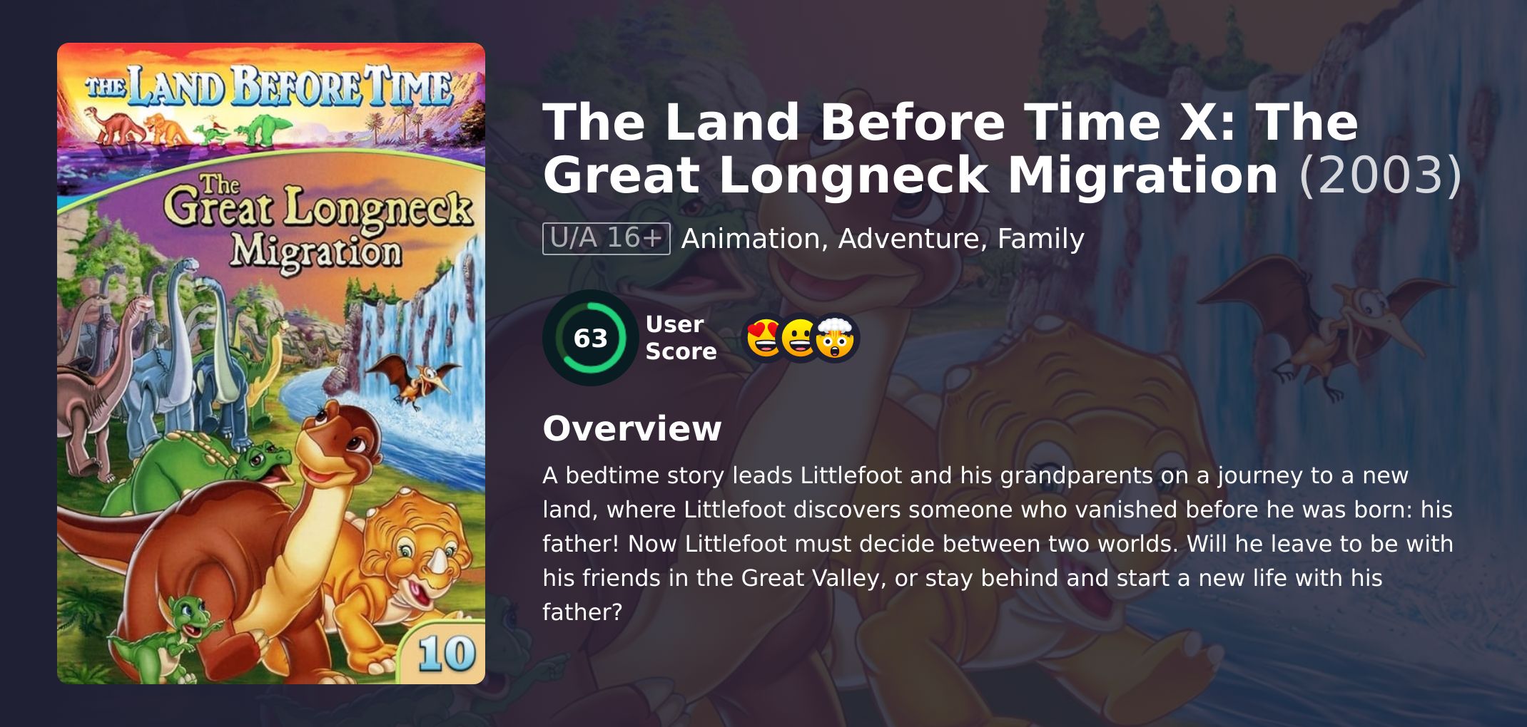 The Land Before Time X: The Great Longneck Migration Movie English Dubbed