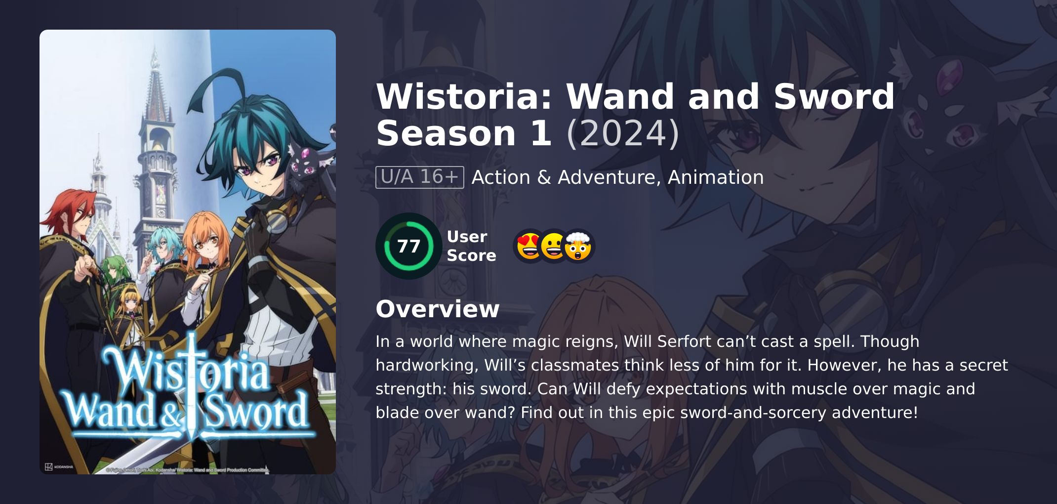 Wistoria: Wand and Sword Season 1 Hindi Dubbed