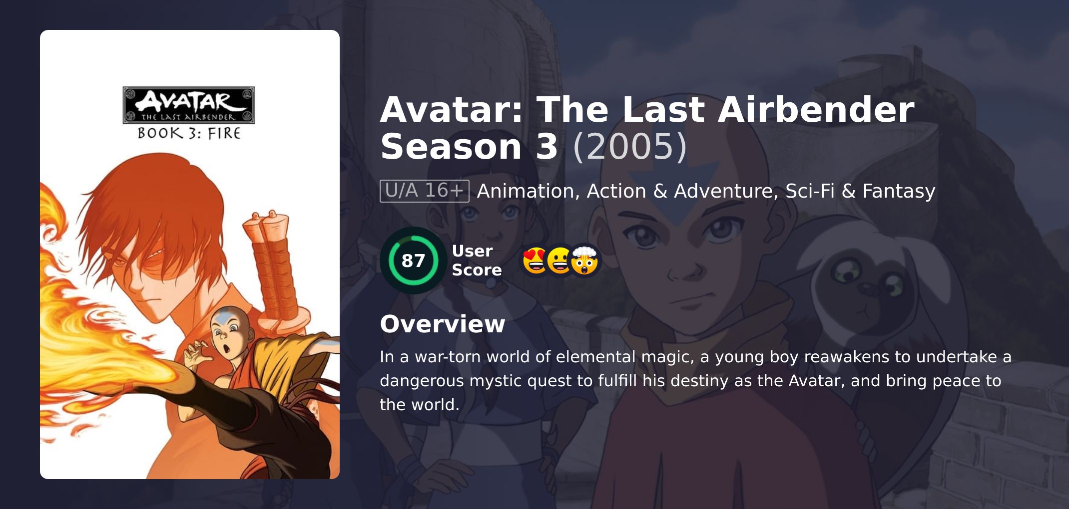 Avatar: The Last Airbender Season 3 Hindi Dubbed