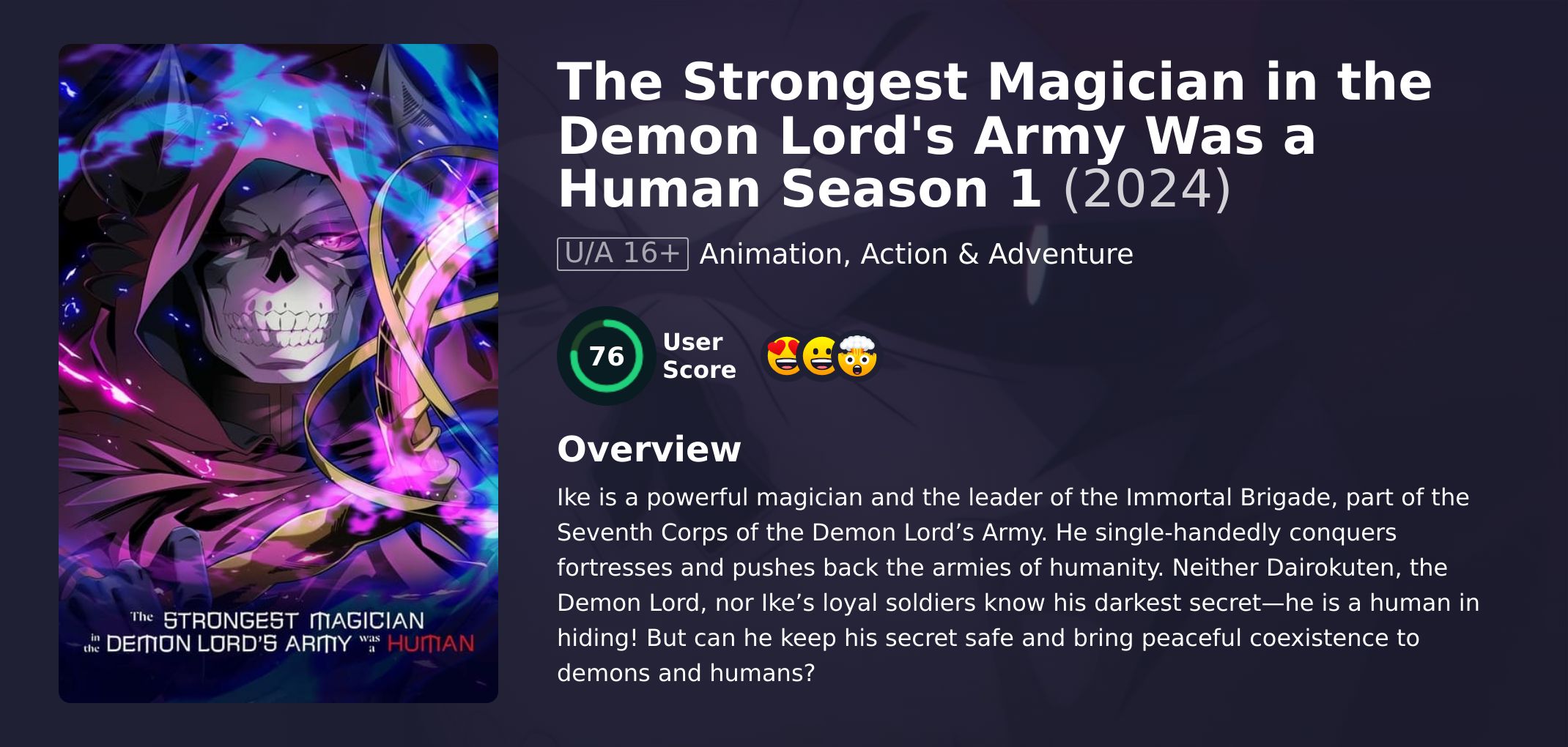 The Strongest Magician in the Demon Lord's Army Was a Human Season 1 Hindi Dubbed