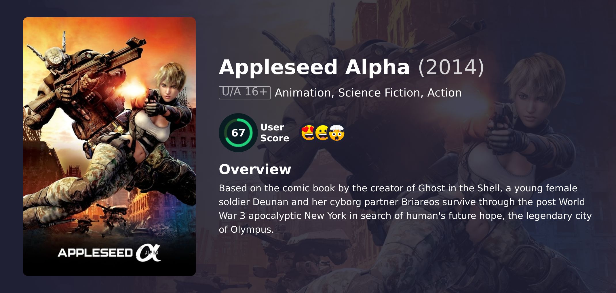 Appleseed Alpha Movie Hindi Dubbed