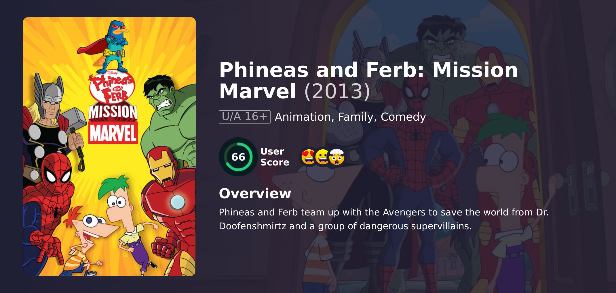 Phineas and Ferb: Mission Marvel Movie Hindi Dubbed