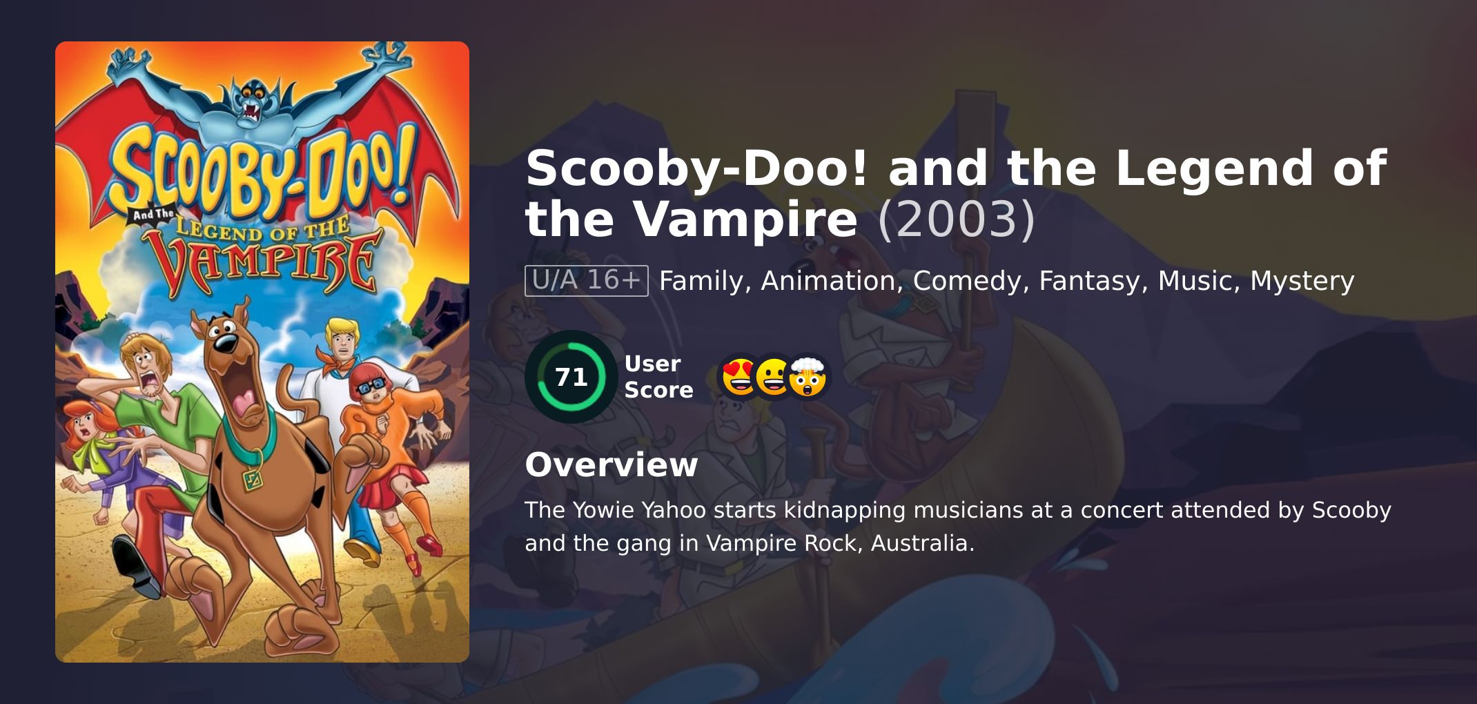 Scooby-Doo! and the Legend of the Vampire Movie Hindi Dubbed