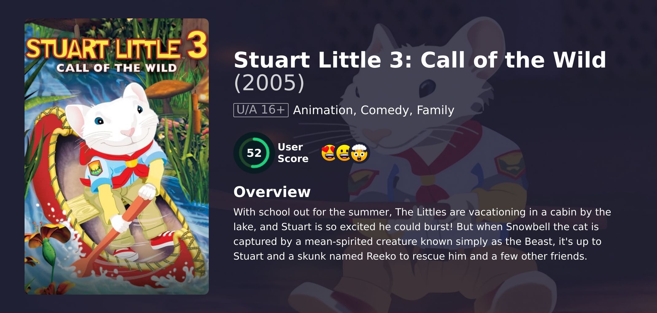 Stuart Little 3: Call of the Wild Movie Hindi Dubbed