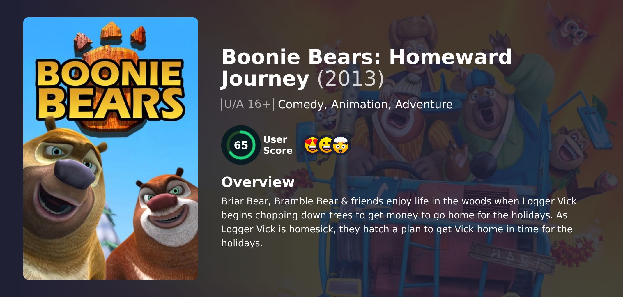 Boonie Bears: Homeward Journey Movie Hindi Dubbed