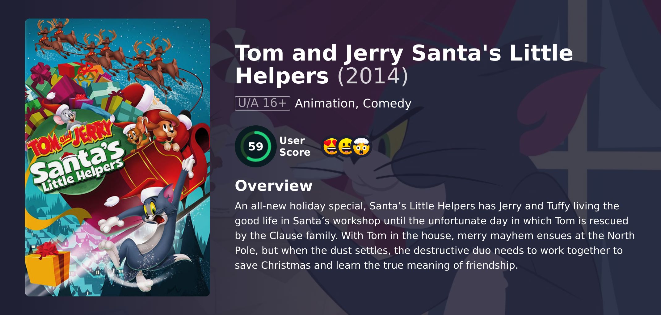 Tom and Jerry Santa's Little Helpers Movie Hindi Dubbed