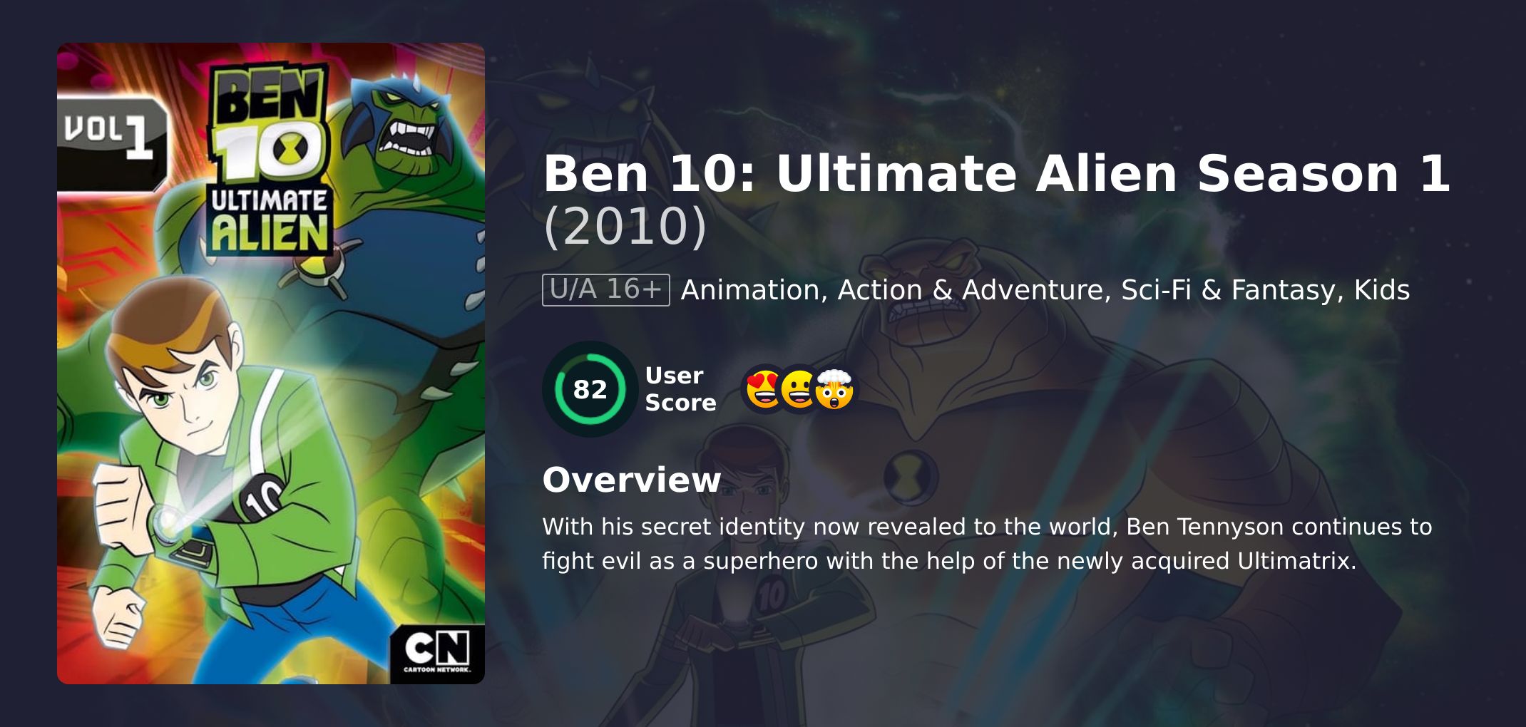 Ben 10: Ultimate Alien Season 1 Hindi Dubbed