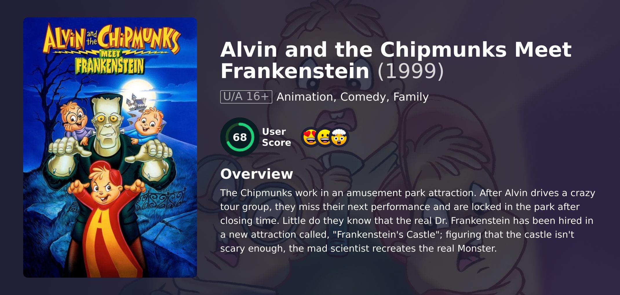 Alvin and the Chipmunks Meet Frankenstein Movie Hindi Dubbed