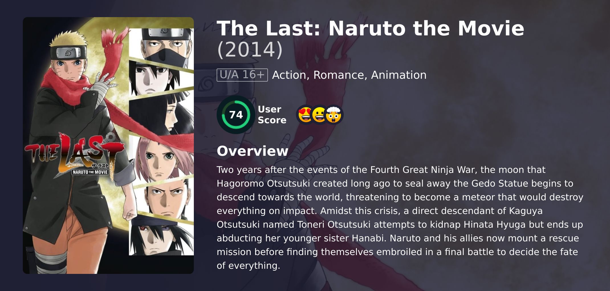 The Last: Naruto the Movie Movie English Dubbed