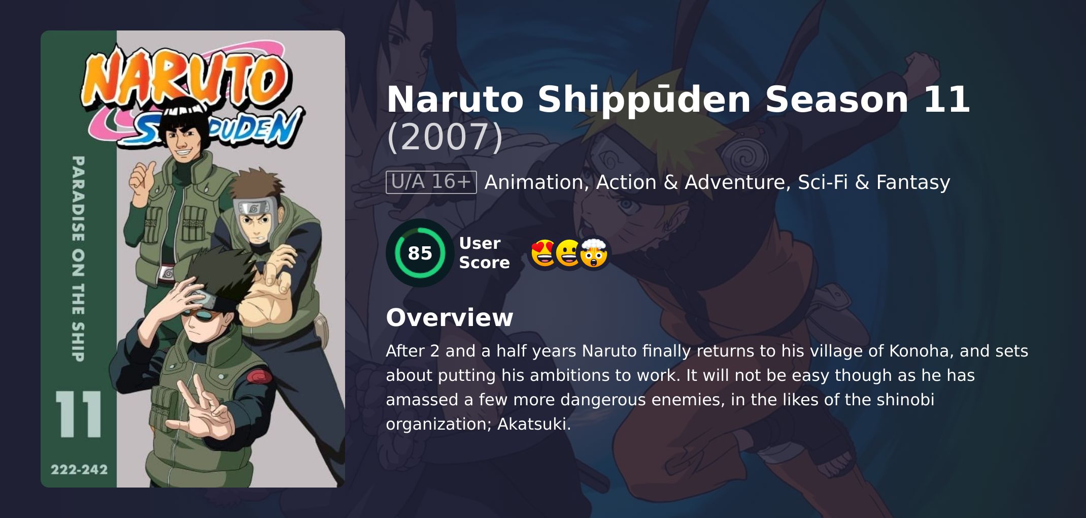 Naruto Shippūden Season 11 English Dubbed