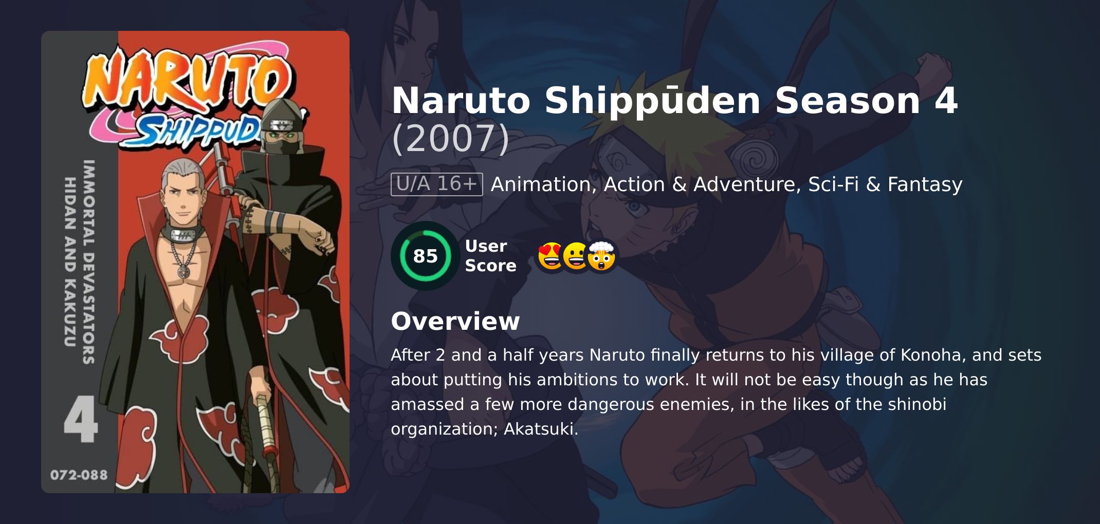 Naruto Shippūden Season 4 English Dubbed