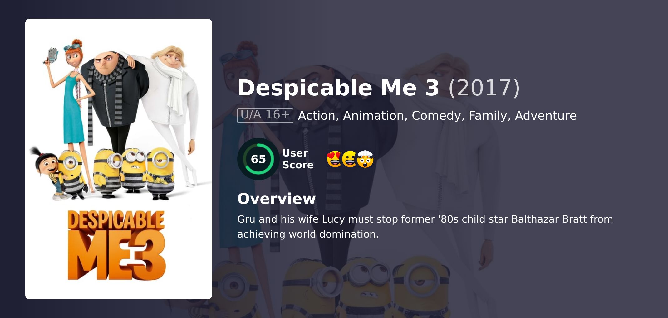 Despicable Me 3 Movie Hindi Dubbed