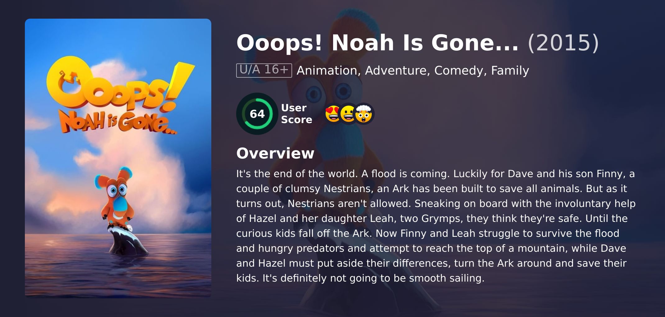 Ooops! Noah Is Gone... Movie Hindi Dubbed