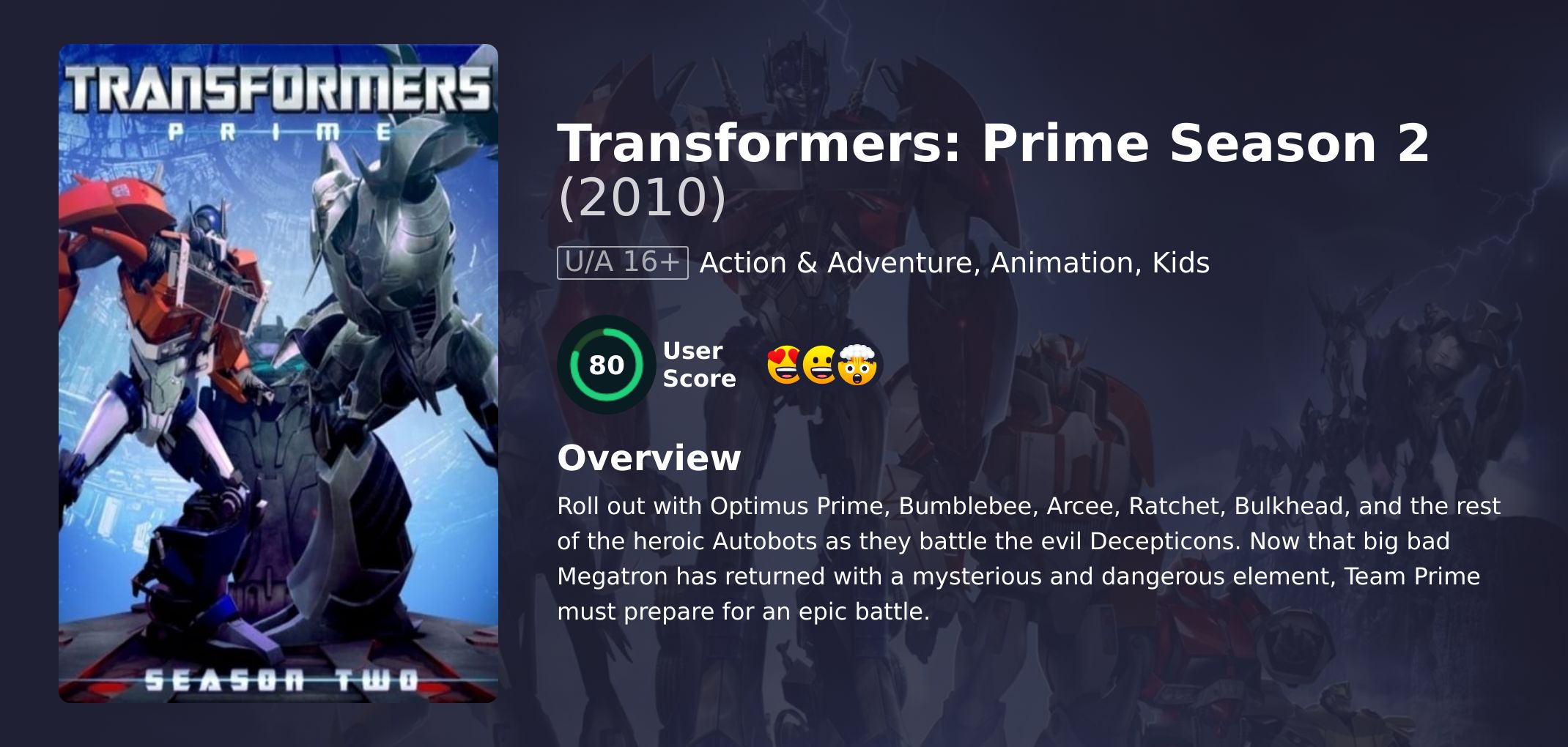 Transformers: Prime Season 2 Hindi Dubbed