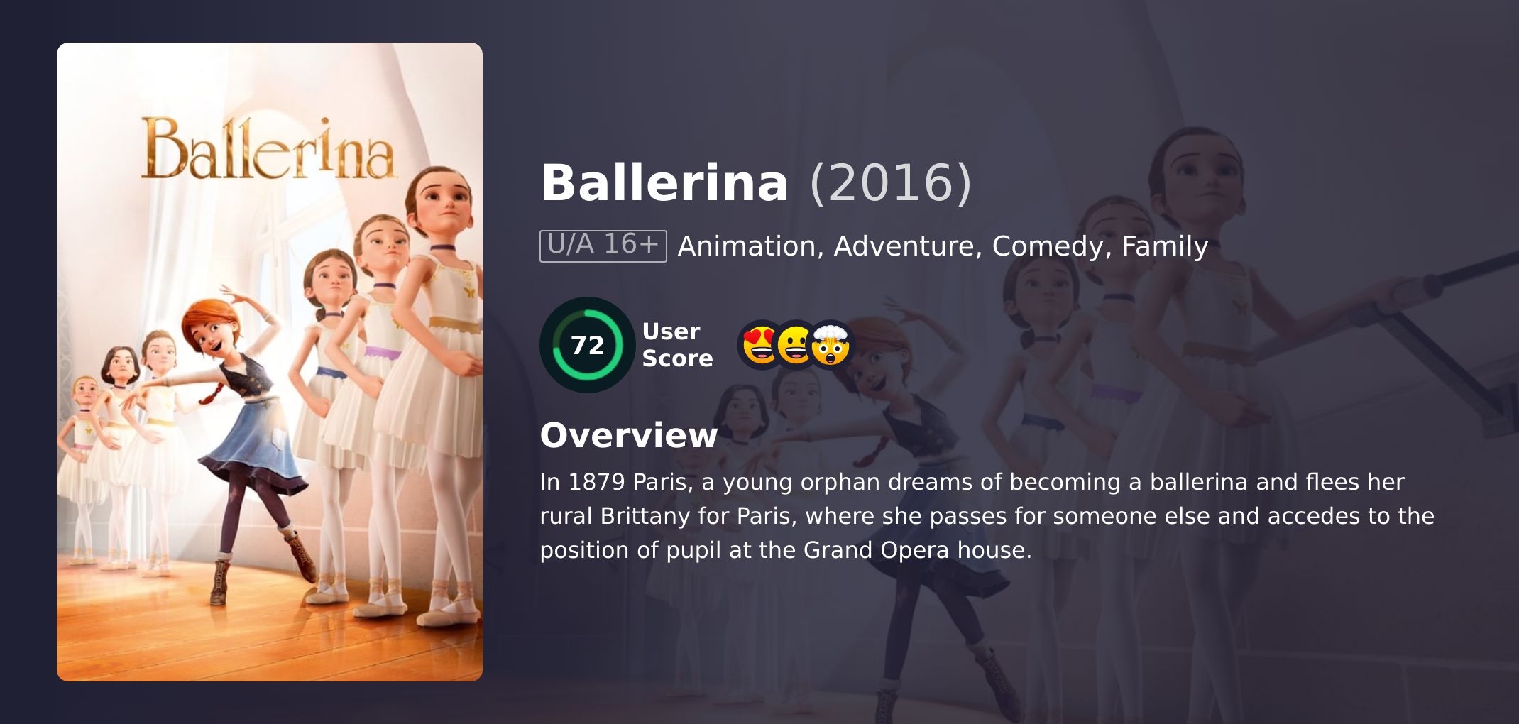 Ballerina Movie Hindi Dubbed