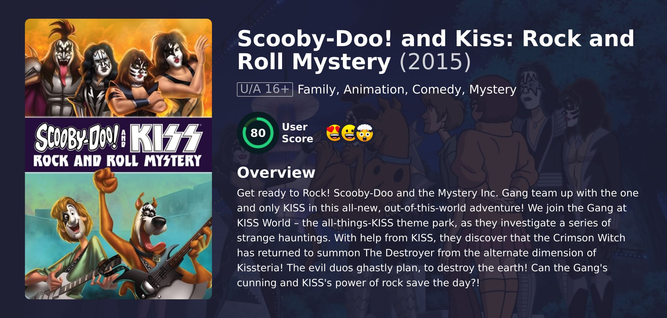 Scooby-Doo! and Kiss: Rock and Roll Mystery Movie English Dubbed