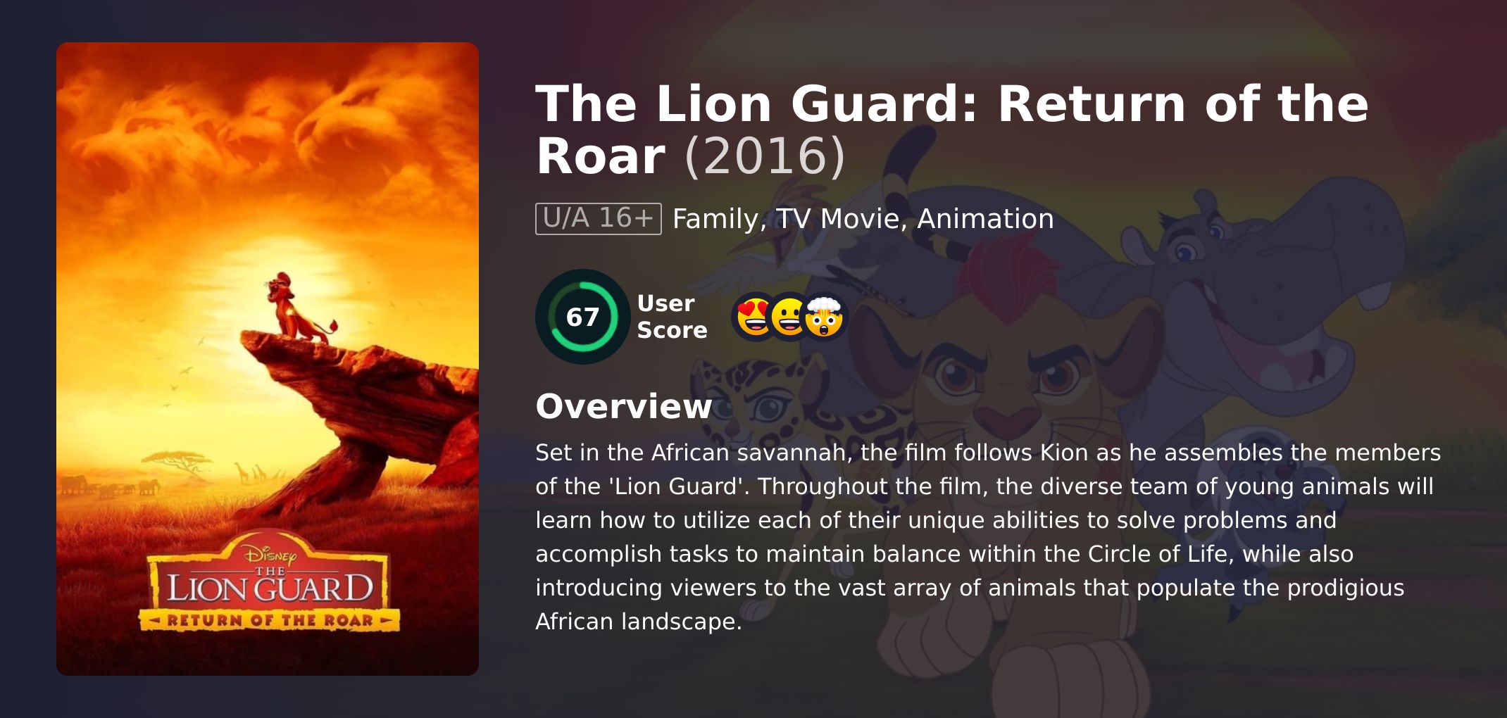 The Lion Guard: Return of the Roar Movie Hindi Dubbed