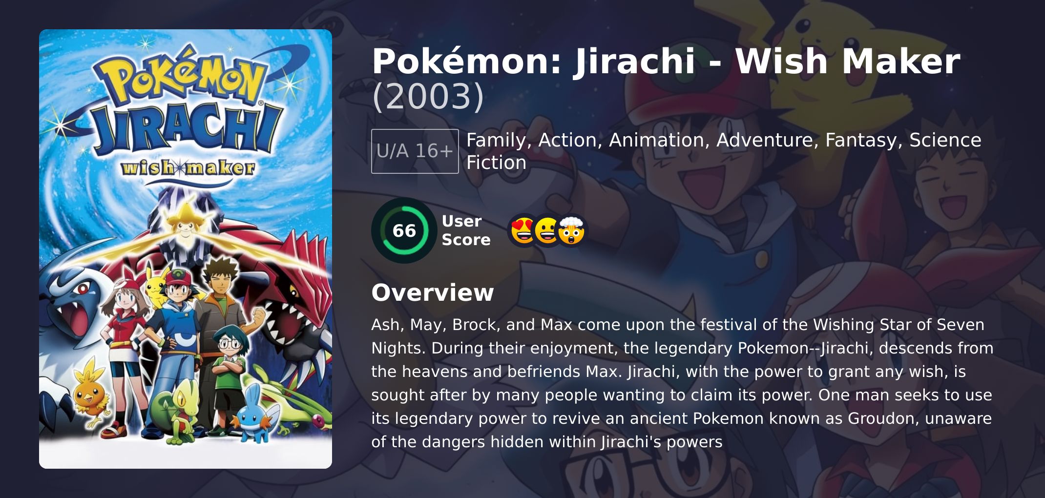 Pokémon: Jirachi - Wish Maker Movie Hindi Dubbed