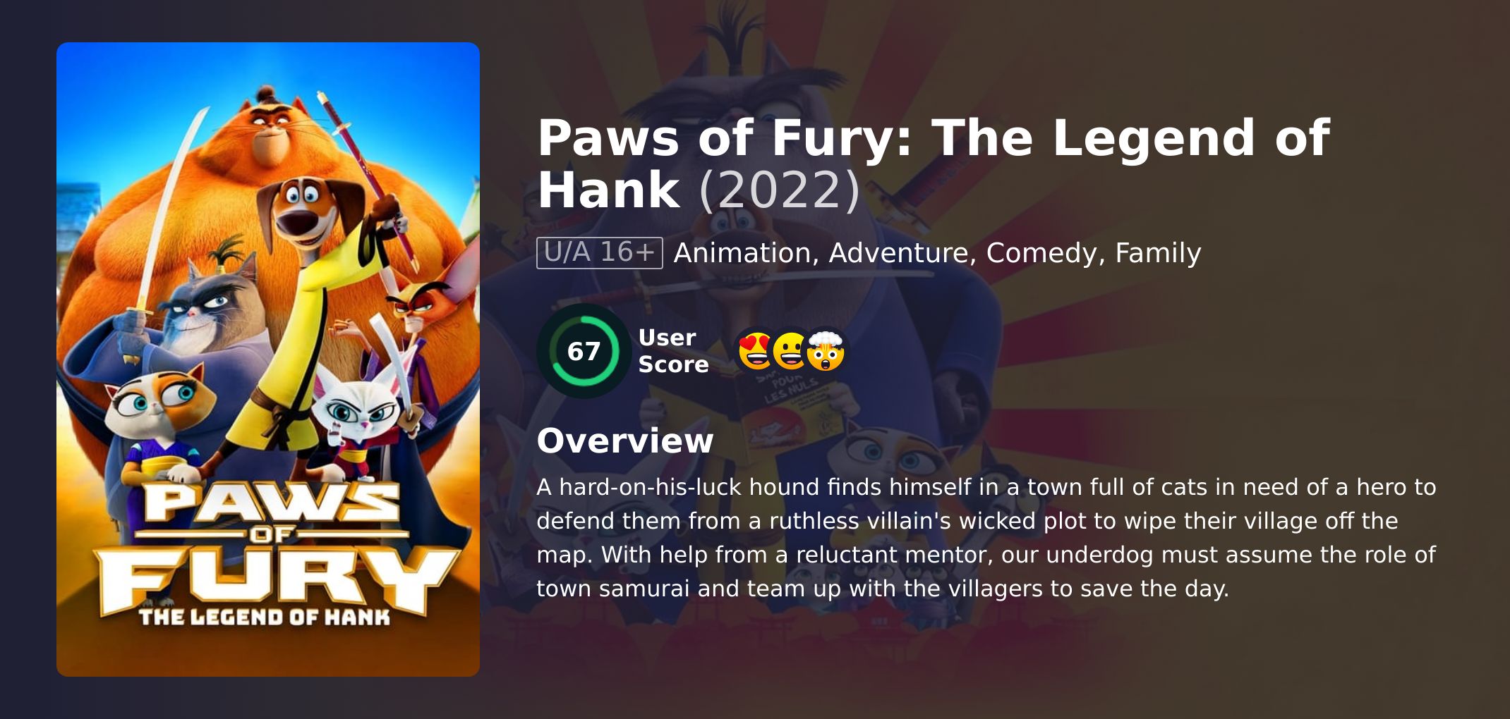 Paws of Fury: The Legend of Hank Movie Hindi Dubbed