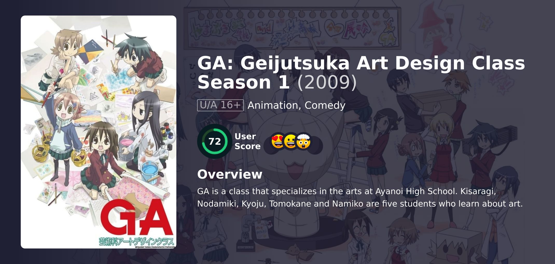 GA: Geijutsuka Art Design Class Season 1 Japanese Dubbed