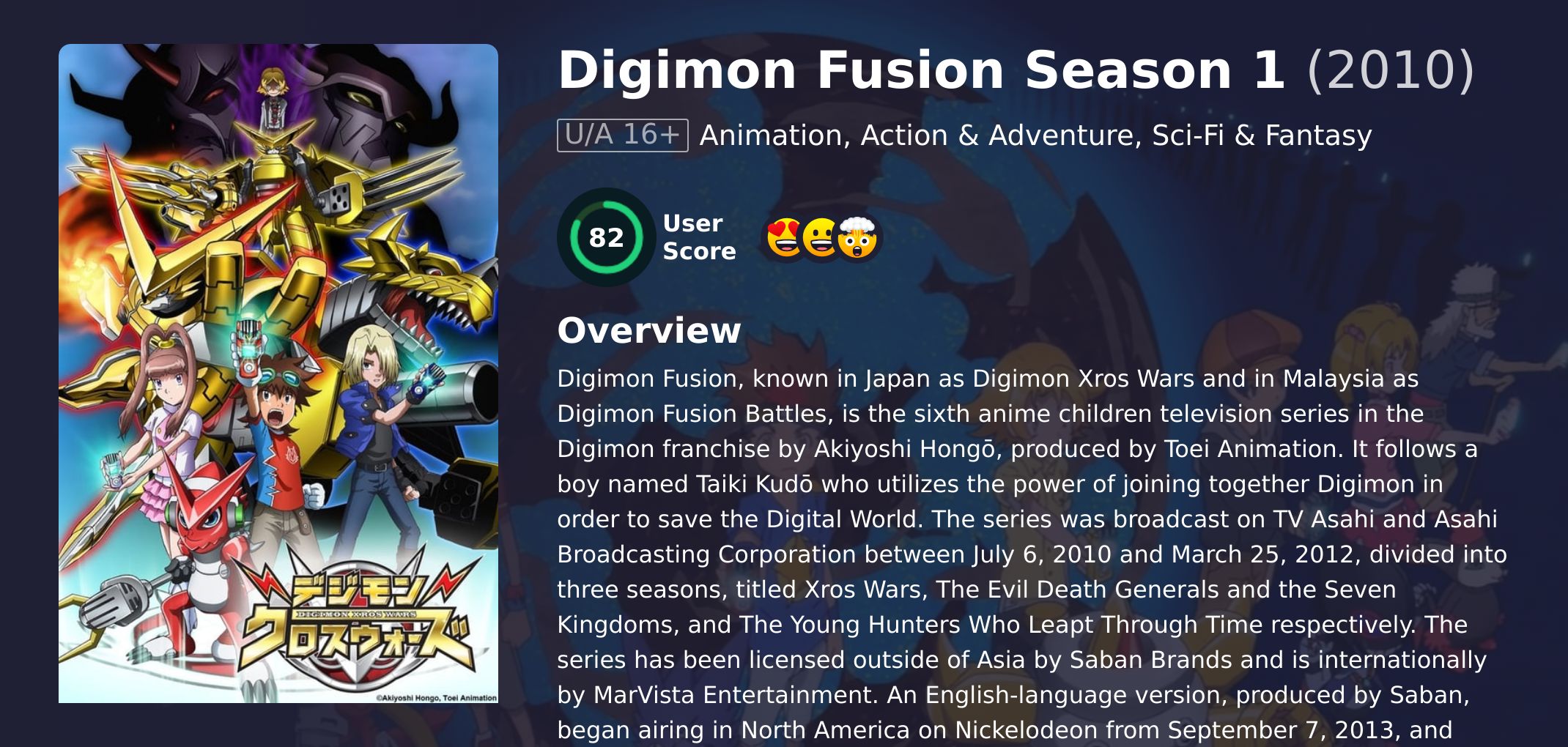 Digimon Fusion Season 1 Japanese Dubbed