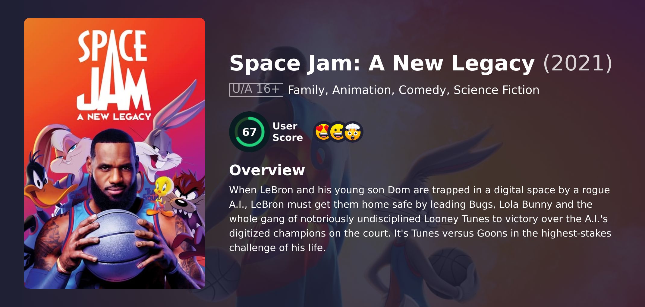 Space Jam: A New Legacy Movie Hindi Dubbed