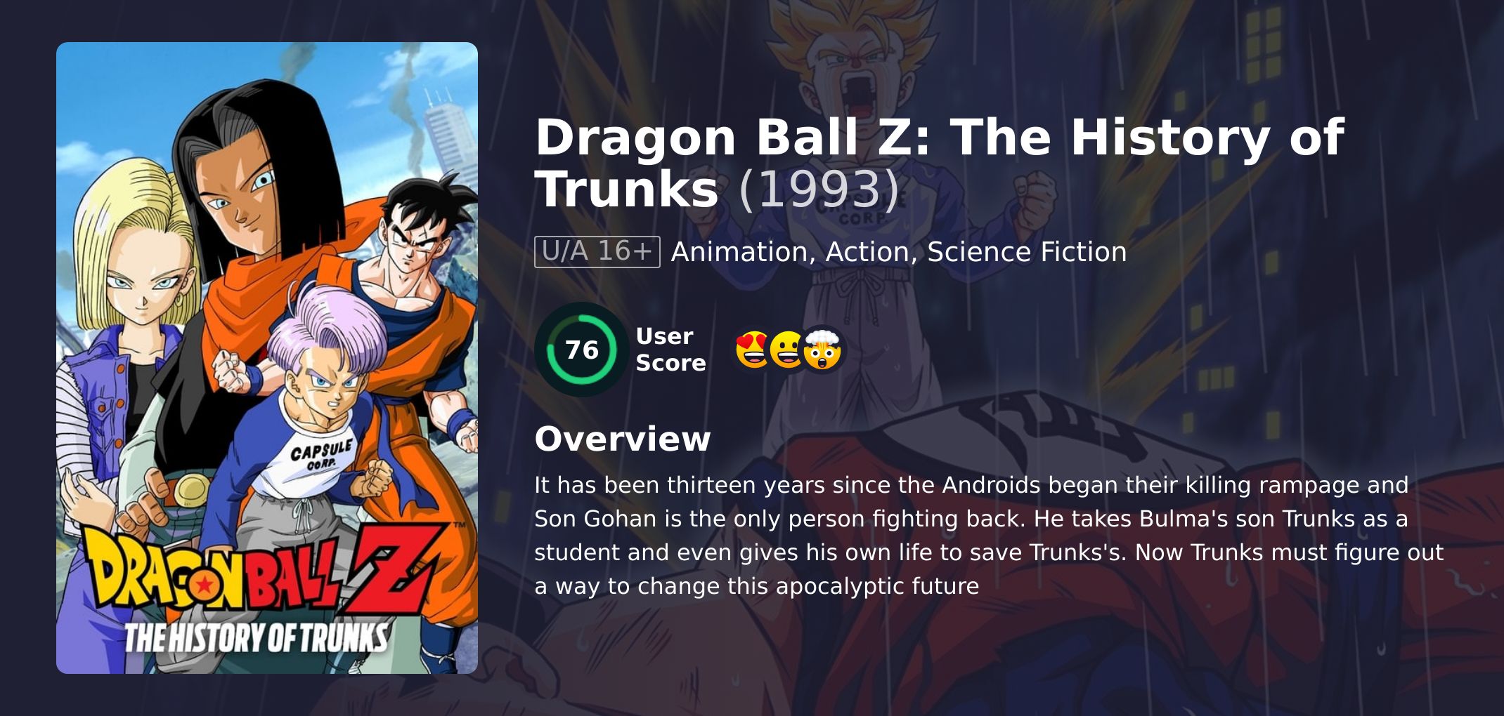 Dragon Ball Z: The History of Trunks Movie Hindi Dubbed