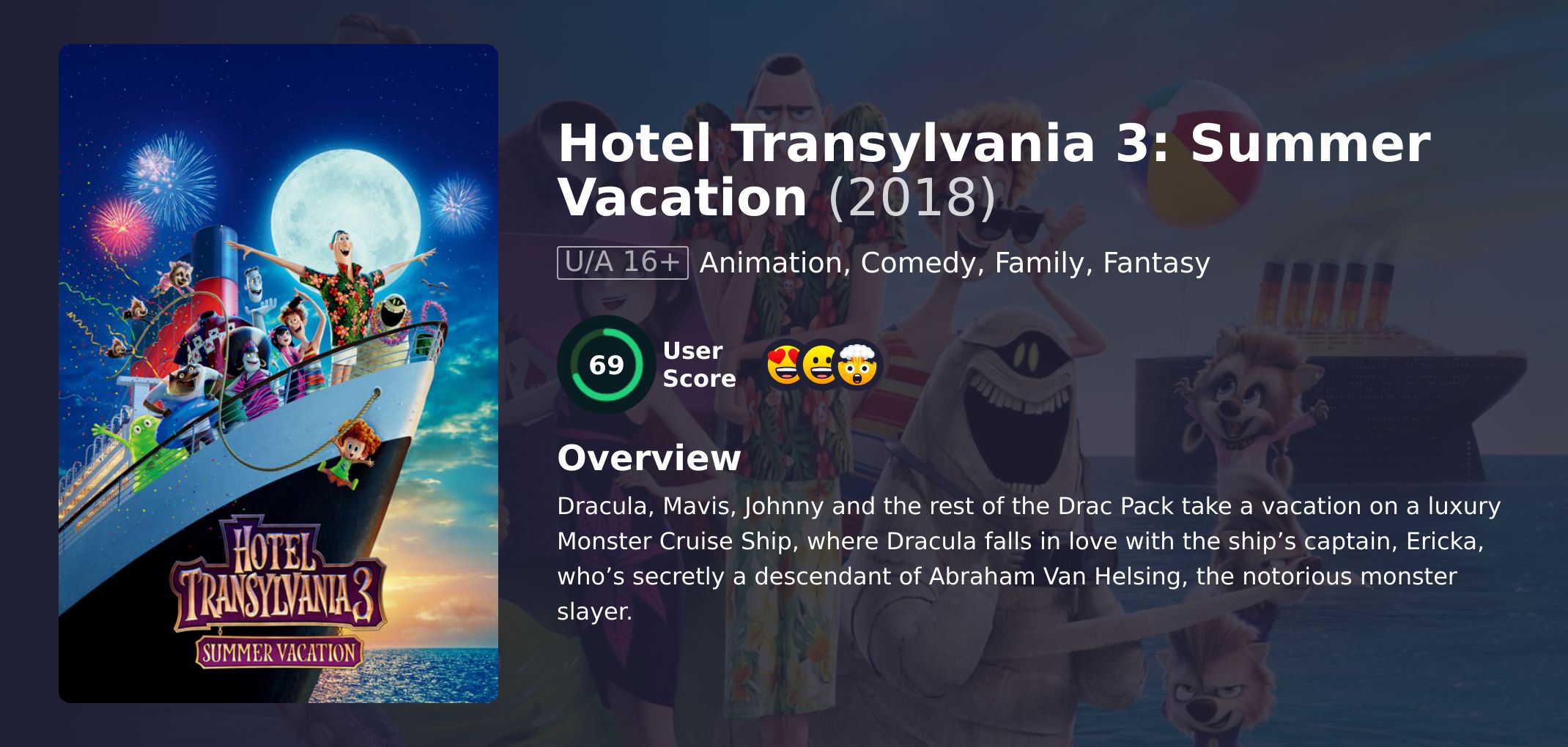 Hotel Transylvania 3: Summer Vacation Movie Hindi Dubbed