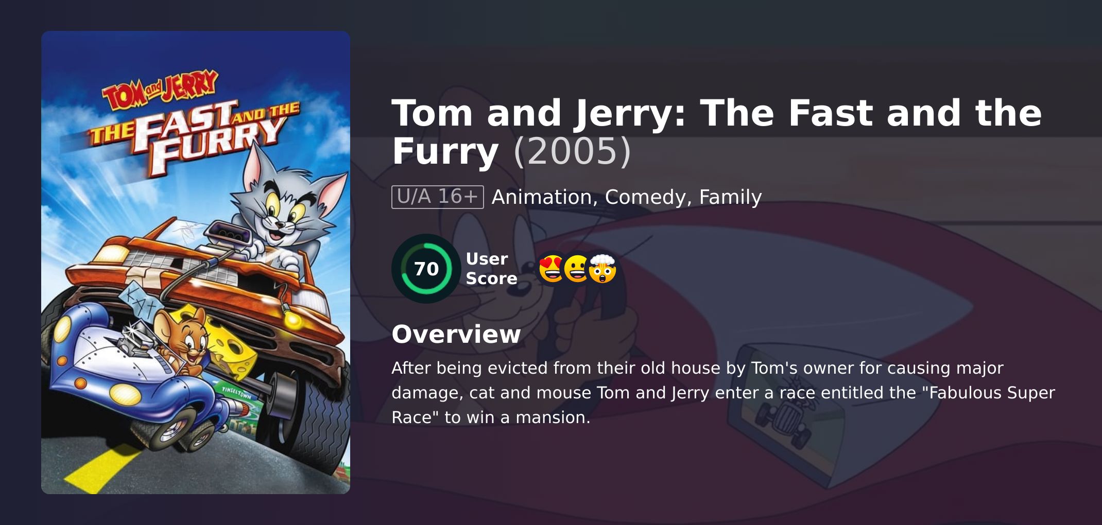 Tom and Jerry: The Fast and the Furry Movie Hindi Dubbed